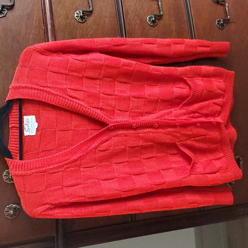 Bright orange vintage sweater